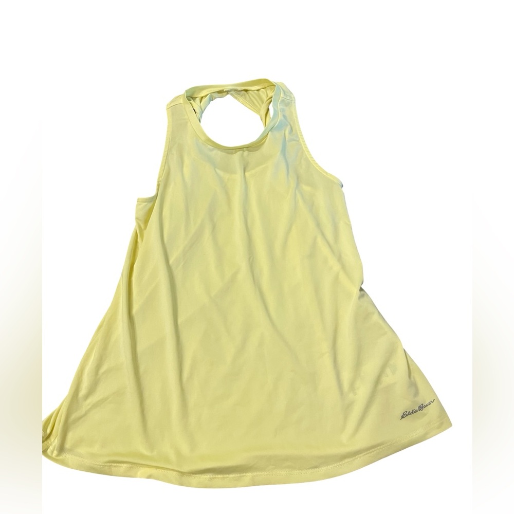 Eddie Bauer girls yellow workout tank girls L